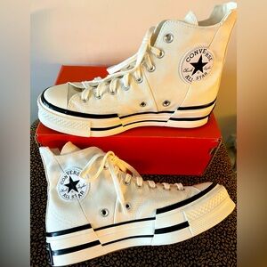 New Converse Chuck 70 Plus Women’s 10 White/Egret